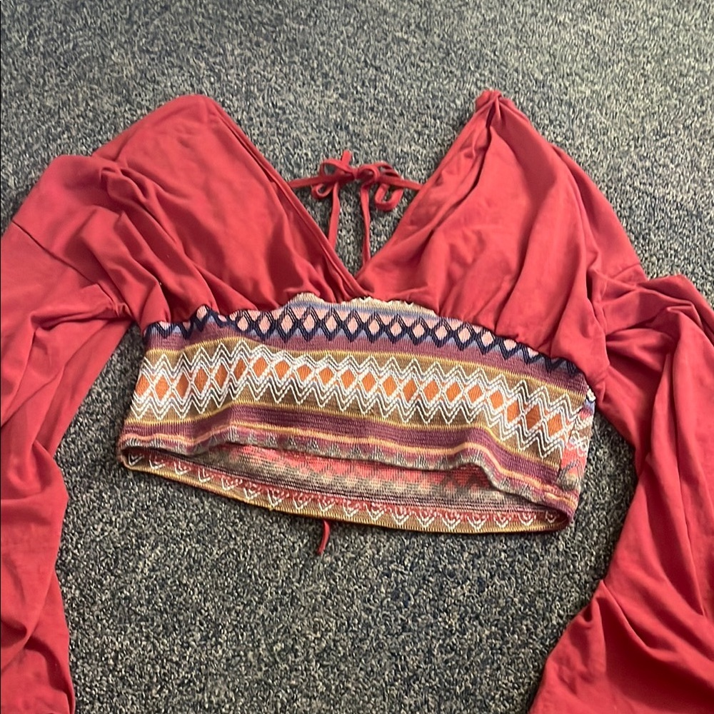 Stylish Red Women's Top
